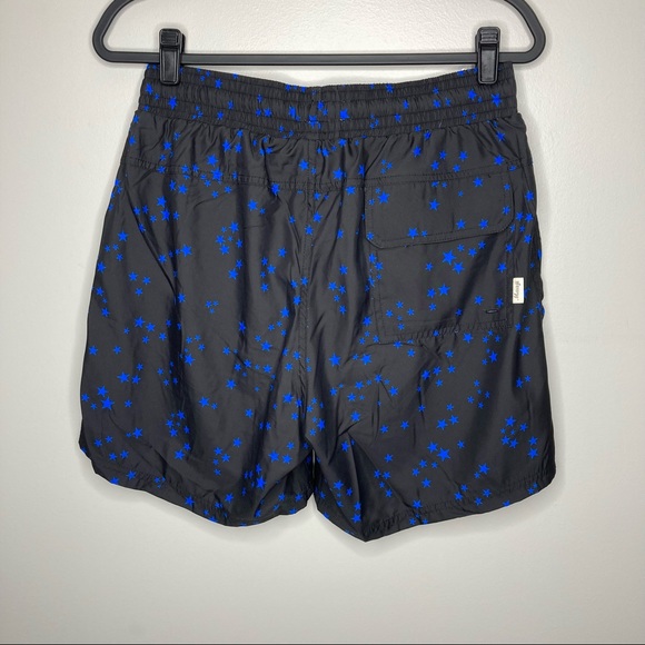 NWT MAAJI Starry Sky Sporty Shorts Swim Trunks Black Blue Medium - Picture 3 of 5
